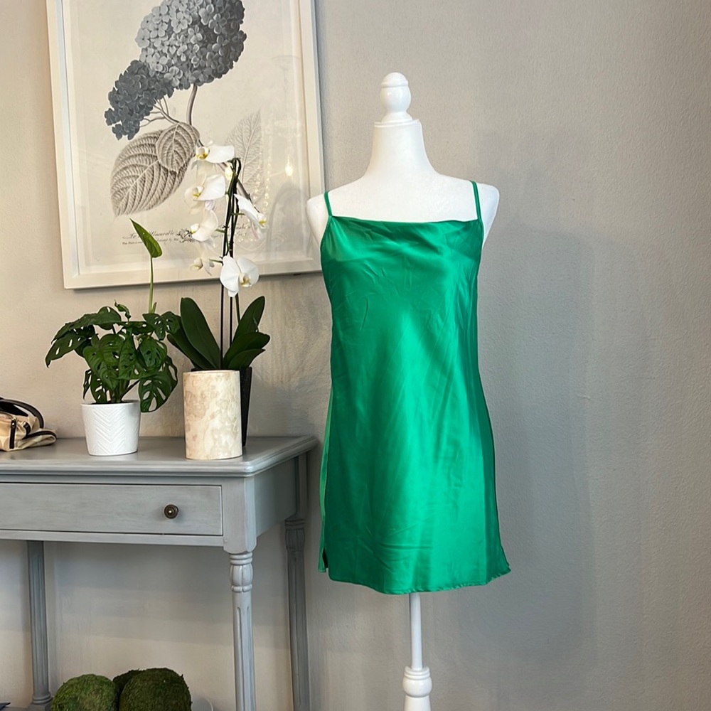 Heiress Beverly Hills Satin Slip Mini-Dress
